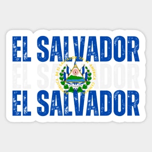 El Salvador flag, bandera salvadoreña Sticker